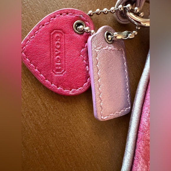 Coach Heart Design Pink and Purple Poppy Wristlet- PRICE FIRM - Picture 15 of 15